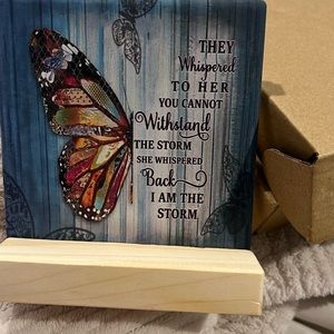 Ceramic Motivational Coaster/Decoration